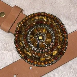 Olga Santini | Accessories | Olga Santini Belt Brown Leather  display picture 1